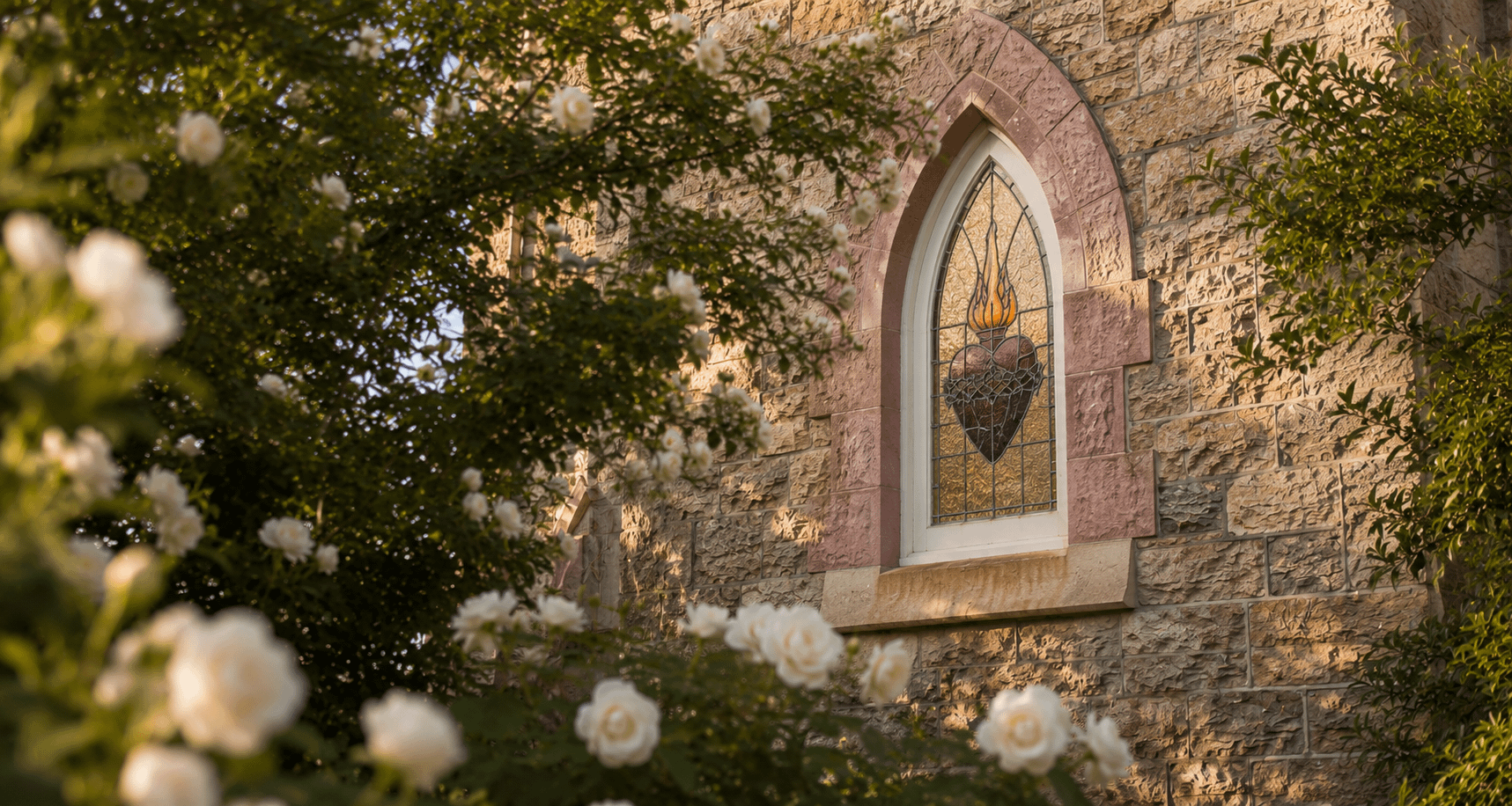 Sacred Heart Church stained glass window