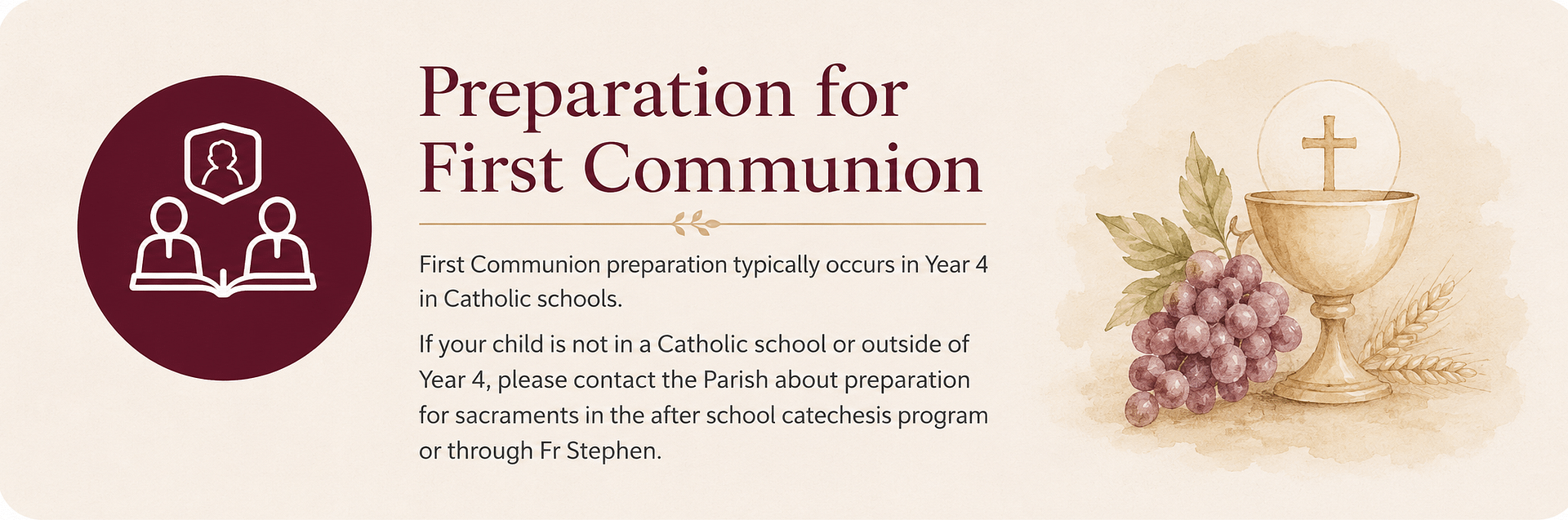 Preparation for First Communion