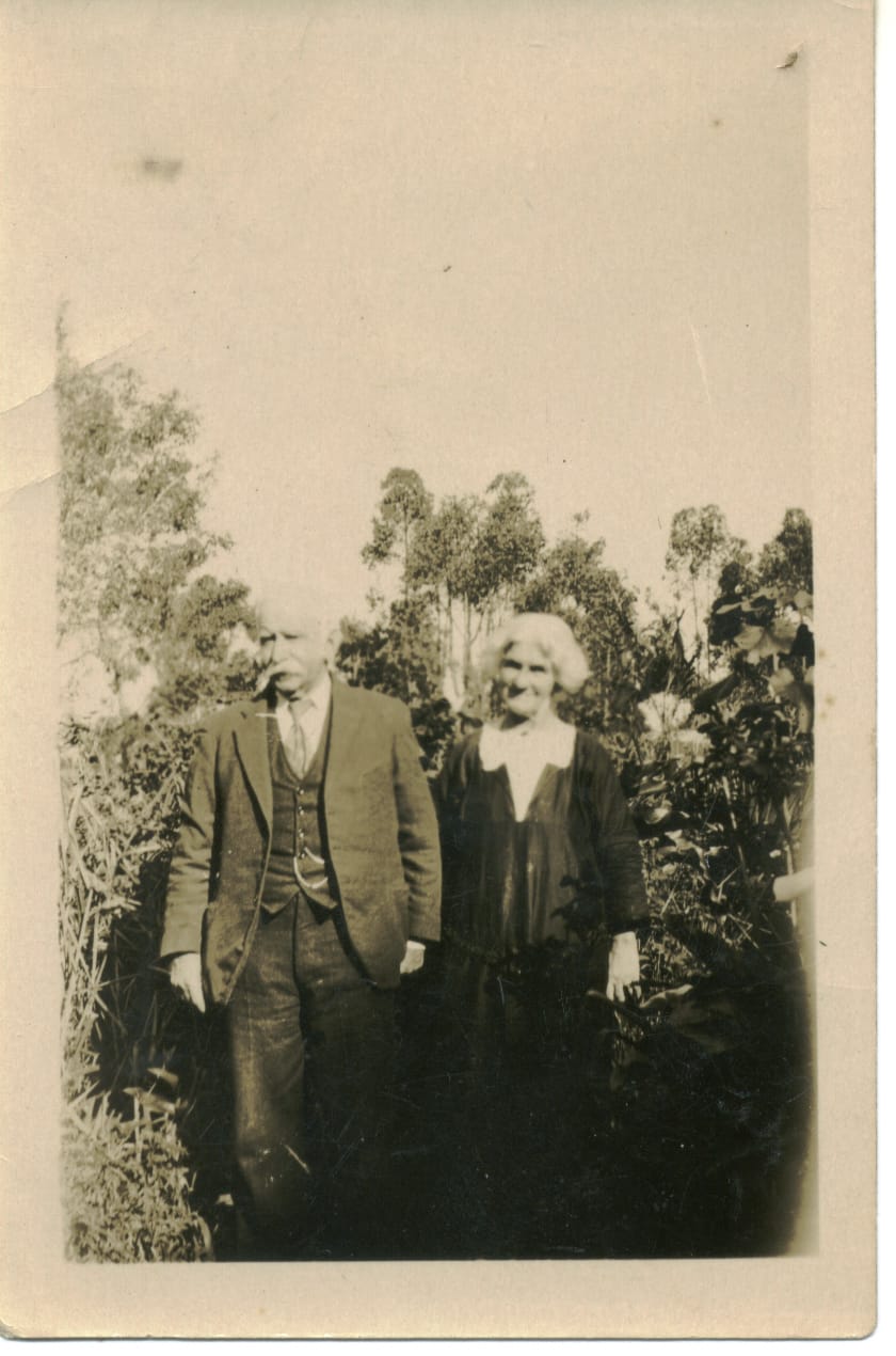 Mr John and Mrs Mary Reddy who donated the land on which the Sacred Heart Church is built
